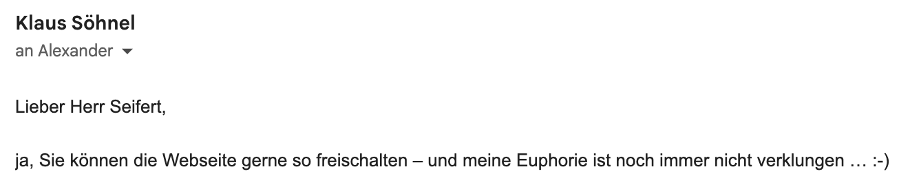 Einverständniserklärung des Autors